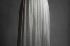 Muślinowa jedwabna suknia ślubna
